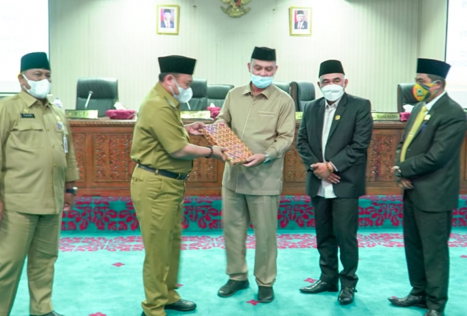 DPRD Kampar Gelar Rapat Paripurna Penyampaian Rancangan KUA PPAS Tahun 2022