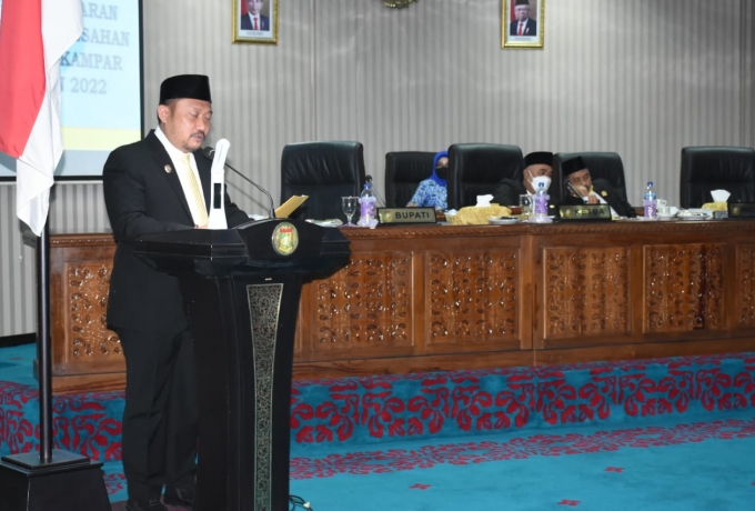 DPRD Kampar Sahkan RAPBD Kampar tahun 2022 Sebesar Rp 2, 412 Triliun 