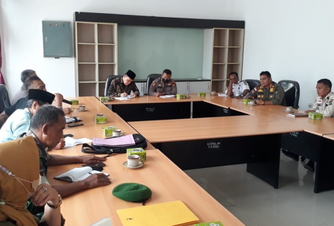 Antisipasi Kemacetan pada Bulan Ramadhan Pemkab Kampar Gelar Rapat Konsolidasi Bersama TNI Polri dan