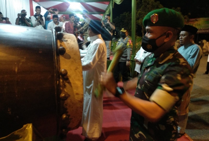 Dandim 0313/KPR Hadiri Pelepasan Pawai Takbiran Dalam Rangka Menyambut Hari Raya Idul Fitri 1443 H