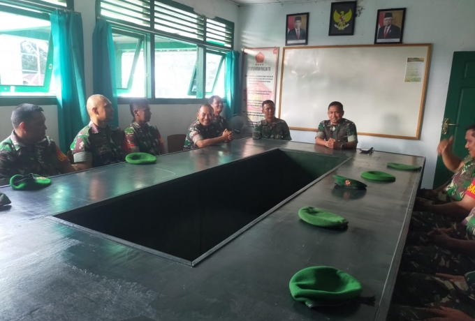 Kenali Anggota Lebih Dekat, Dandim 0313/Kpr Laksanakan Kunjungan Kerja Ke Koramil 03 Bunut