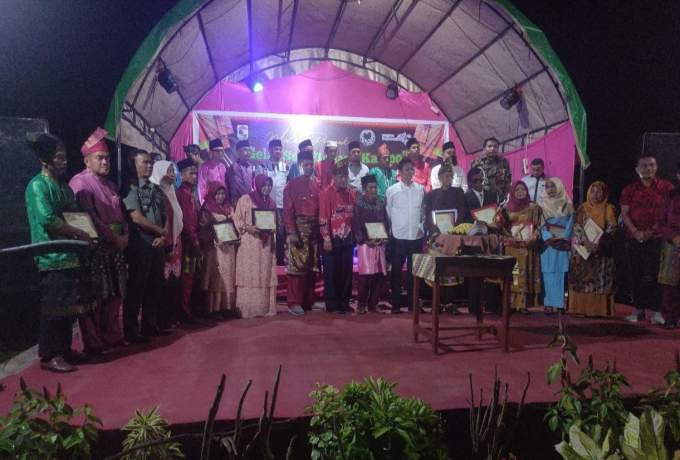 Danramil 03/Bunut Hadiri Acara Hari Ulang Tahun ke-400 Desa Kuala Tolam