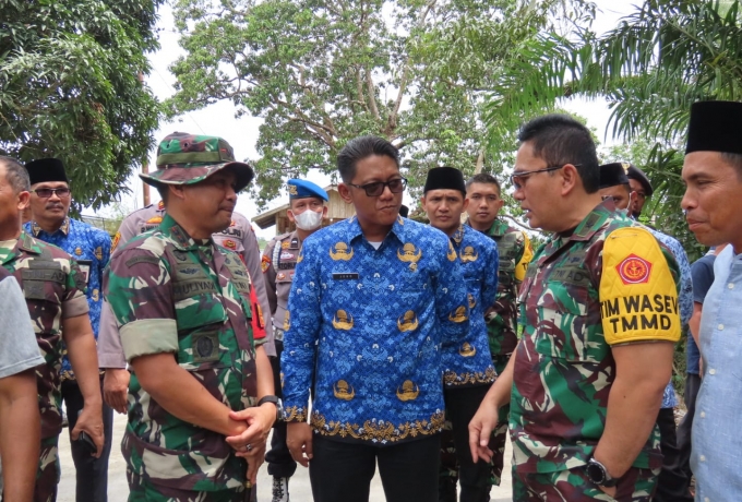 Kunker Waaster KASAD Brigjen Doni Hutabarat Tinjau Lokasi TMMD Ke 115 Kodim 0313/KPR 