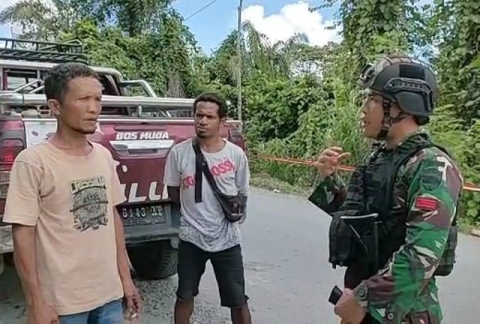 Aksi Cepat Tanggap Satgas Pamtas Yonif 132/BS Menyelamatkan Anak Tenggelam