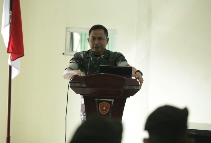 Dandim 0313/KPR Terima Kunjungan Siswa Diktuk Ba Polri Gel -II Tahun 2022 Polda Riau