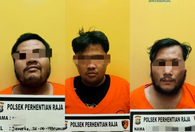 Lagi Transaksi, Tiga Pengedar Narkoba Ringkus Polsek Perhentian Raja
