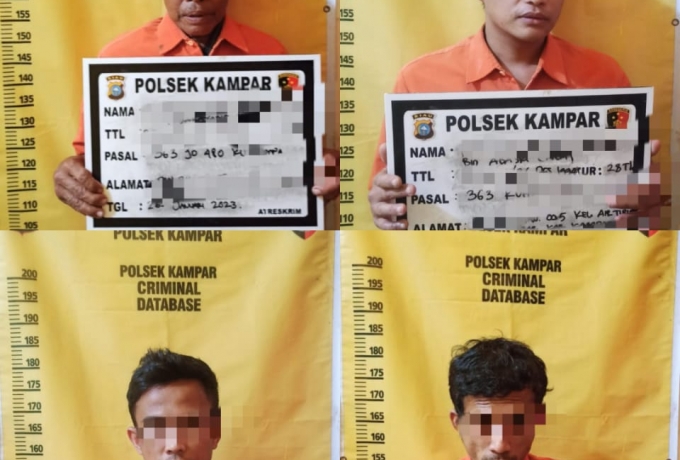 Komplotan Curanmor Kecamatan Kampar Berhasil di Ringkus Polsek Kampar