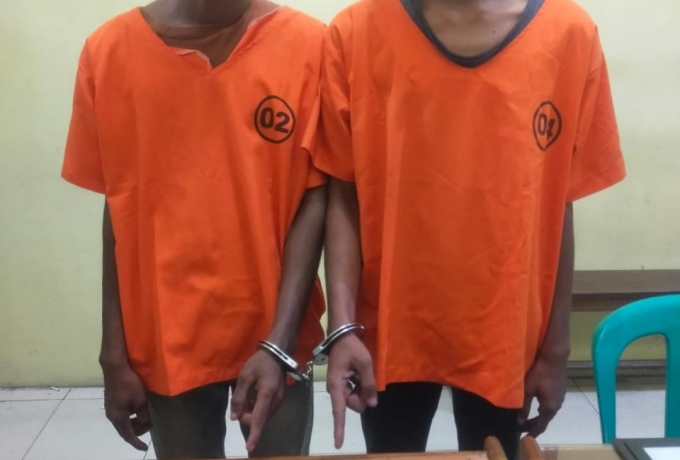 Lagi Transaksi Dua Pelaku Narkoba di Desa Simaliyang di Ringkus Polsek Kampar Kiri Hilir