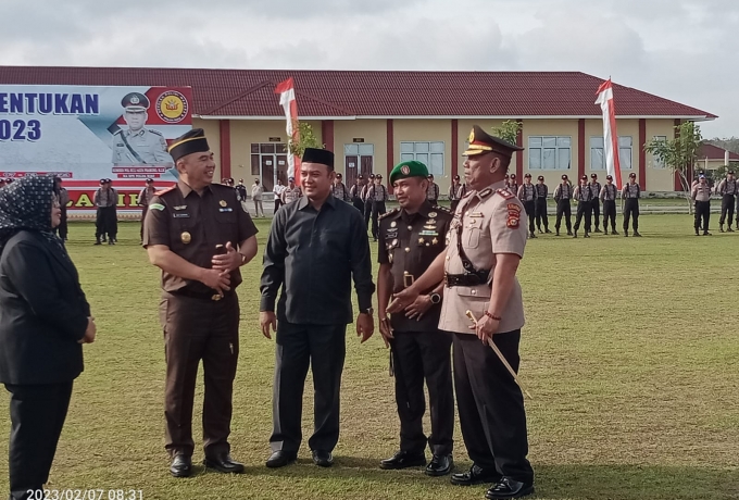 Dandim 0313/Kpr Hadiri Pembukaan Pendidikan Pembentukan Bintara Polri Gel l Tahun 2023 Di SPN Polda 