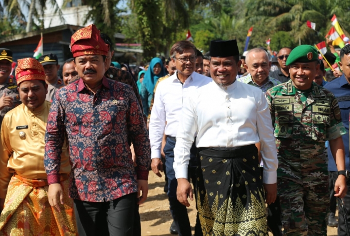 Dandim 0313/ Kpr Letkol Arh Mulyadi Dampingi Mentri Agraria dan Tata Ruang