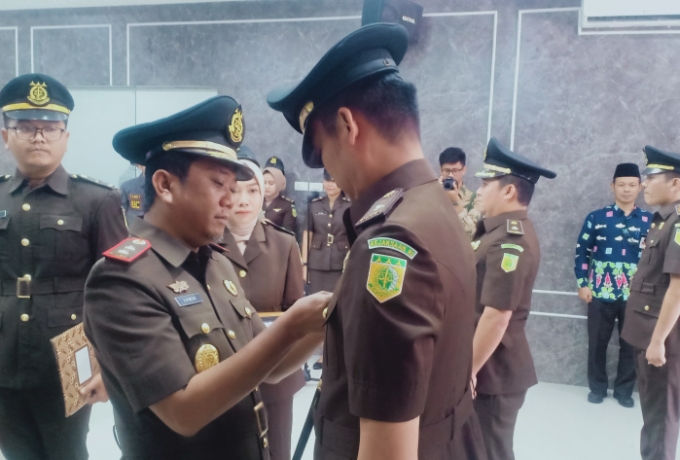 Kejari Bengkalis Gelar Sertijab Kasi Pidum dan Kasi Intel