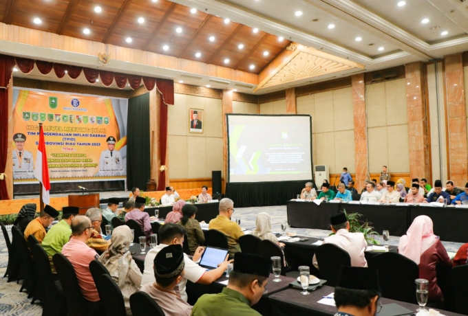 Ikuti HLM TPID Se Provinsi Riau, Pj Bupati Kampar Sampaikan Kondisi Ketersediaan Pangan