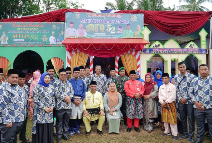 Pj Bupati Kampar Buka Stand Bazar MTQ Ke 52 Tingkat Kabupaten
