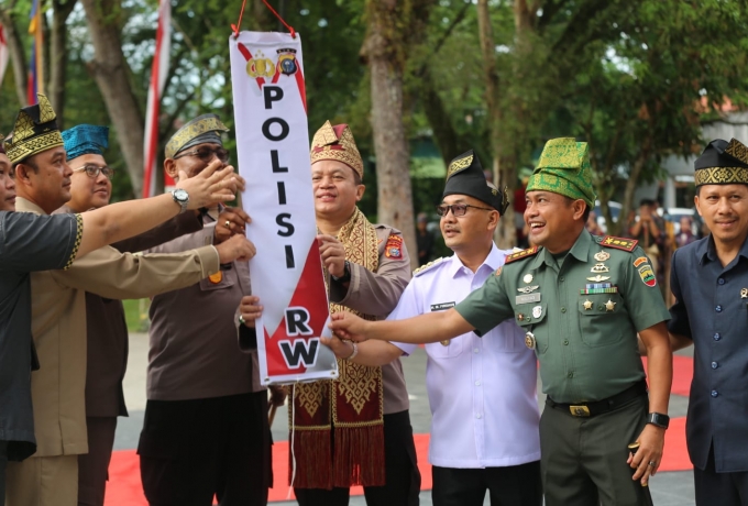 Dandim 0313/Kpr ikuti Peresmian Launching Polisi Rukun Warga Jajaran Polres Kampar 