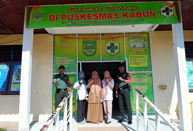 Tingkatkan Sinergitas, Babinsa Jalin Komsos Dengan Pegawai Puskesmas dan BPJS