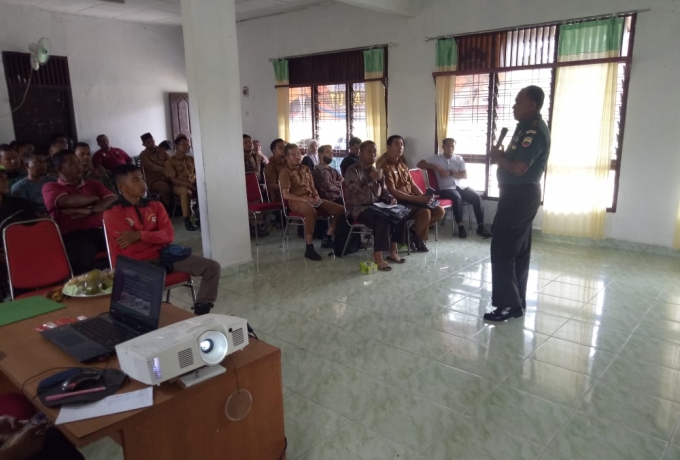 Danramil 01/Bkn Sebagai Narasumber Sosialisasi Pencegahan dan Penanganan Karhutla