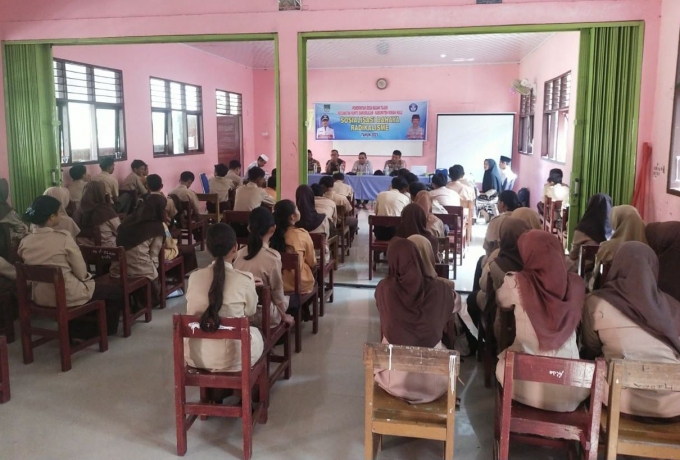 Serka MJ. Ginting Memberikan Materi bahaya Radikalisme