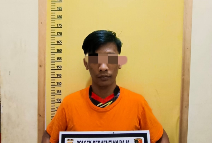 Nekat Cabuli Pacarnya yang Masi Dibawah Umur, Pemuda ini Ditahan di Polsek Perhentian Raja