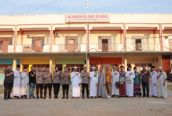 Lakukan Colling System Jelang Pilkada 2024, Kapolres Kampar Sambangi Ponpes Al-Karim Islamic School