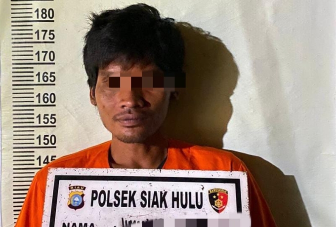 Bongkar Rumah Warga, Pelaku Diseret ke Polsek Siak Hulu