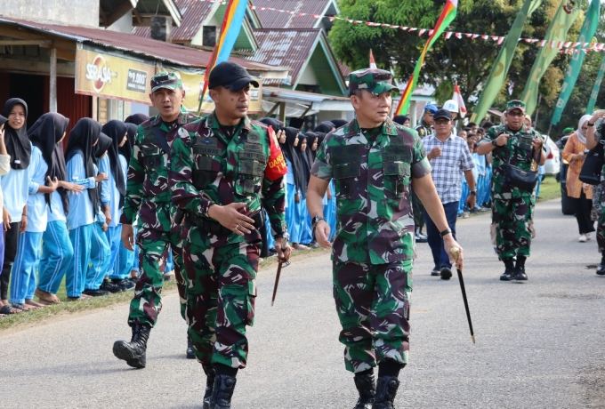 Pangdam I/BB Pantau Persiapan Terakhir Jelang Acara Penutupan TMMD ke 121 di Desa Gema