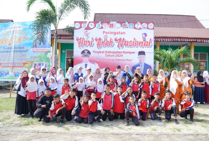 Pimpin Apel Peringatan HAN Ke 40 Pj Bupati Kampar Komit Terhadap Perlindungan dan Pemenuhan Hak Anak