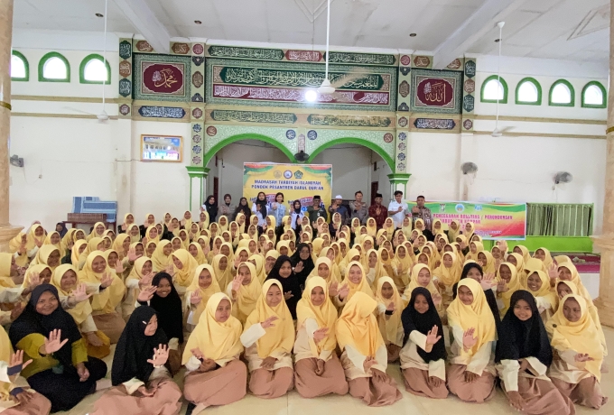 Polres Kampar Sosialisasi Pencegahan Bullying/ Perundungan di Pondok Pesantren Darul Qur'an 