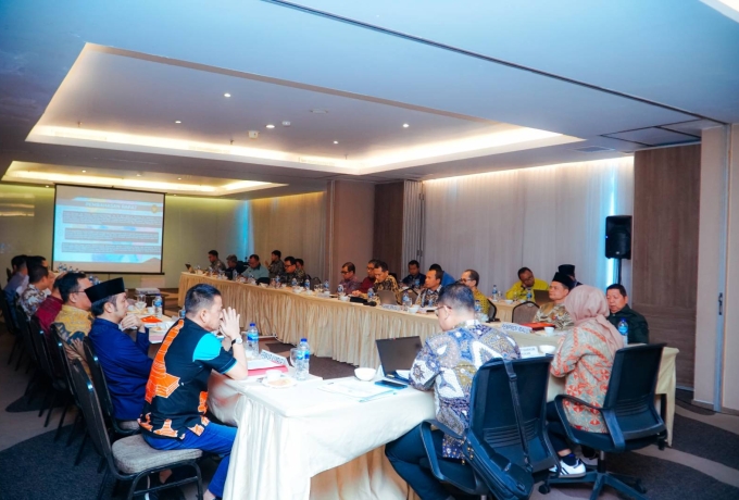 Pemkab Kampar Ikuti Rapat Bersama Tim Menkopolhukam dan Pemprov Riau