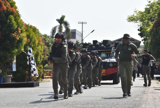 Meriahkan HUT Ke - 79 Korps Brimob, Brimob Polda Gelar Lomba Wajracyena Tangkas