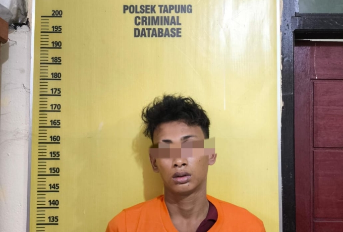 Ancam Supir Truk CPO Gunakan Senjata Tajam, Pelaku Tak Berkutik Ditangkap Satreskrim Polres Kampar