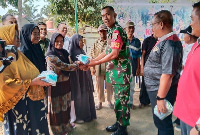 Wakili Danramil, Pelda Burhanuddin Hadiri Kick Off Ketahanan Pangan