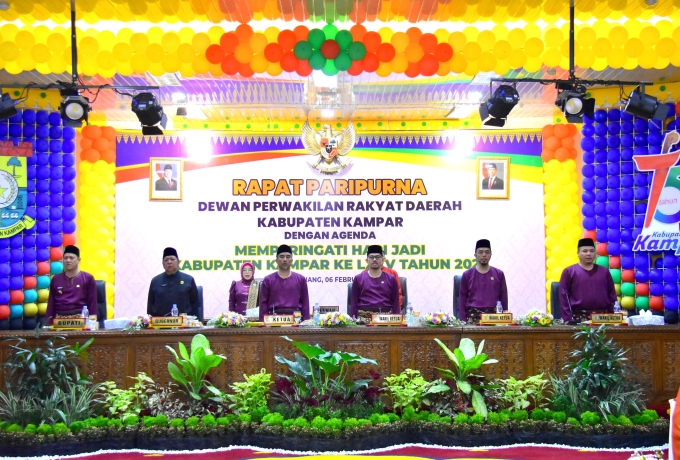 Paripurna Hari Jadi ke 75 Kabupaten Kampar Tahun 2025, Hambali, Bersama Kampar Maju, dan Sejahtera