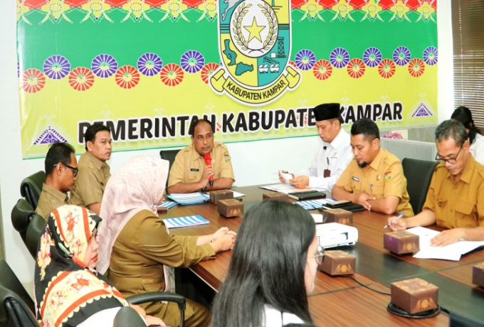 Ikuti Rilis Inflasi Bersama BPS, Bupati Kampar Sampaikan Inflasi Mont To Mont Kabupaten Kampar 