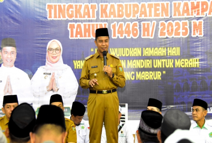 Bupati Kampar H Ahmad Yuzar Buka Secara Resmi Manasik Haji Tahun 1446 H/2025 M