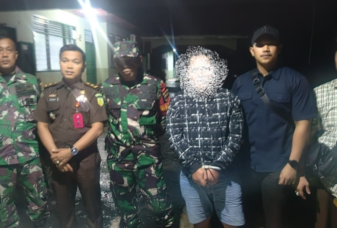 DPO Kasus Korupsi PMB-RW Ditangkap, Koramil 12 /XIII Koto Kampar Dampingi Tim Kejari Pekanbaru