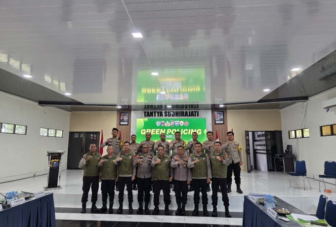 Polda Riau Gelar Penilaian Green Policing Kepada Bhabinkamtibmas Terbaik Polres Bengkalis