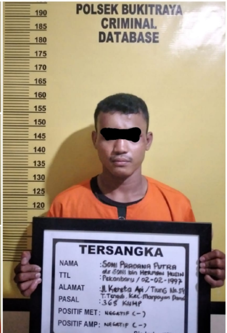Polsek Bukit Raya Kembali Mengamankan Pelaku Pencurian Dengan Kekerasan atau Jambret