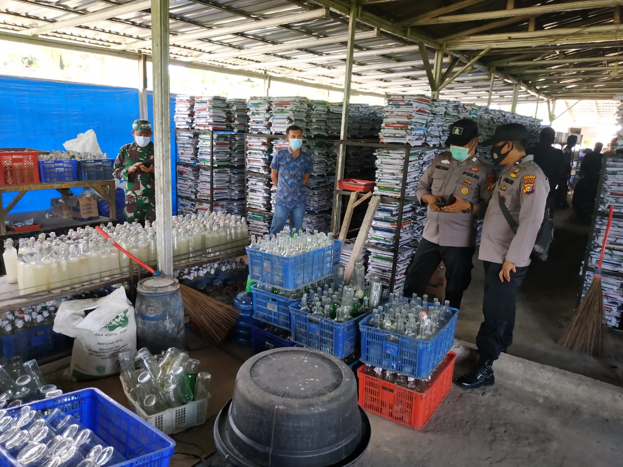 Tim Yustisi Didampingi Polsek Tapung Sidak Ke PT Tirta Mulya Decoco