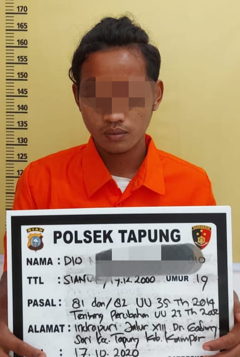 Cabuli Anak Gadis Dibawah Umur, Pemuda ini Diamankan Polsek Tapung