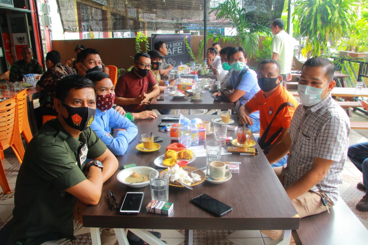 Menjalin Silaturahmi Dandim 0313/KPR Adakan Coffie Morning Bersama Insan Pers dan Sejumlah Ormas