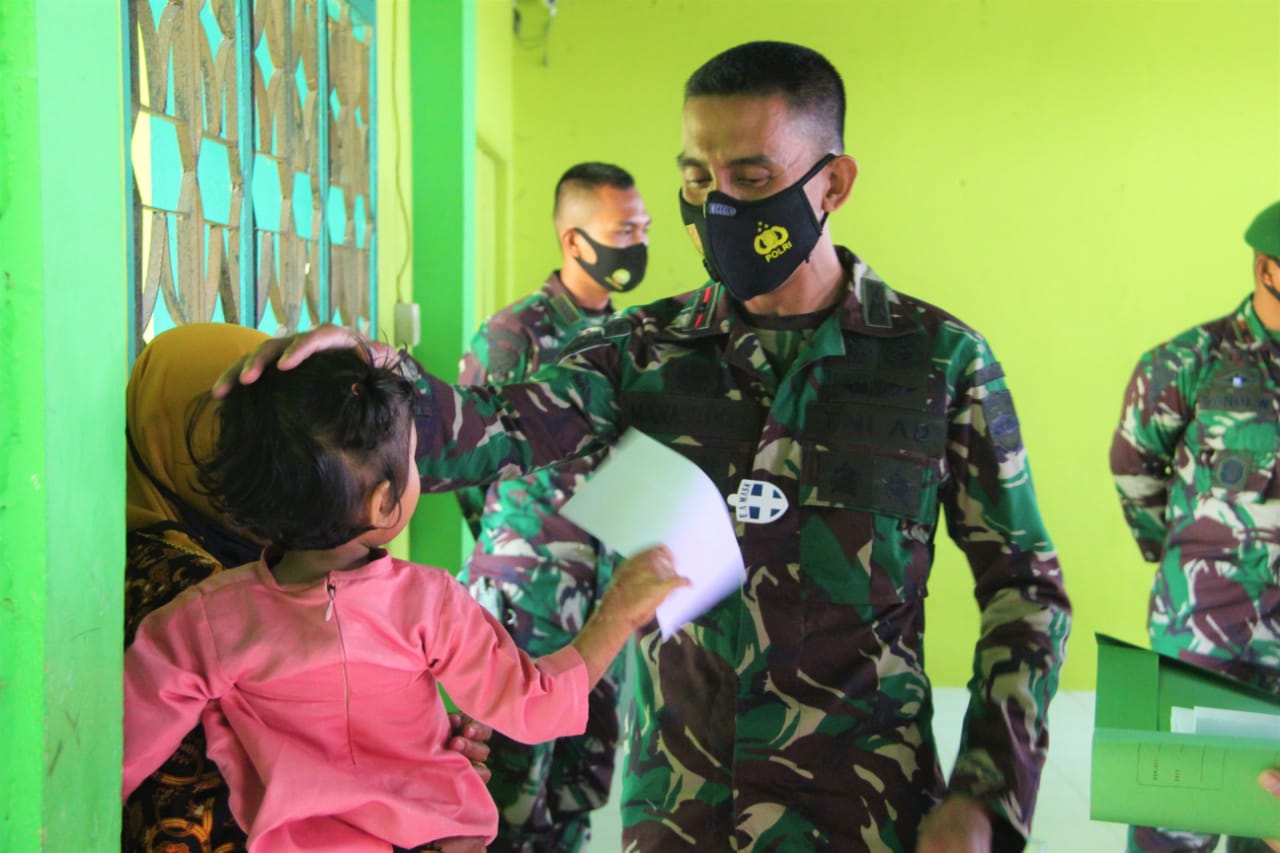 Peringati HUT Ke -62 , Yonif 132/BS Santuni Anak Yatim