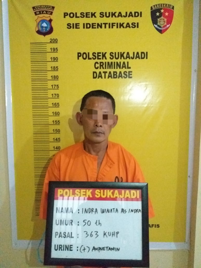 Seorang Tersangka Curanmor di amankan Polsek Sukajadi Setelah melakukan aksi