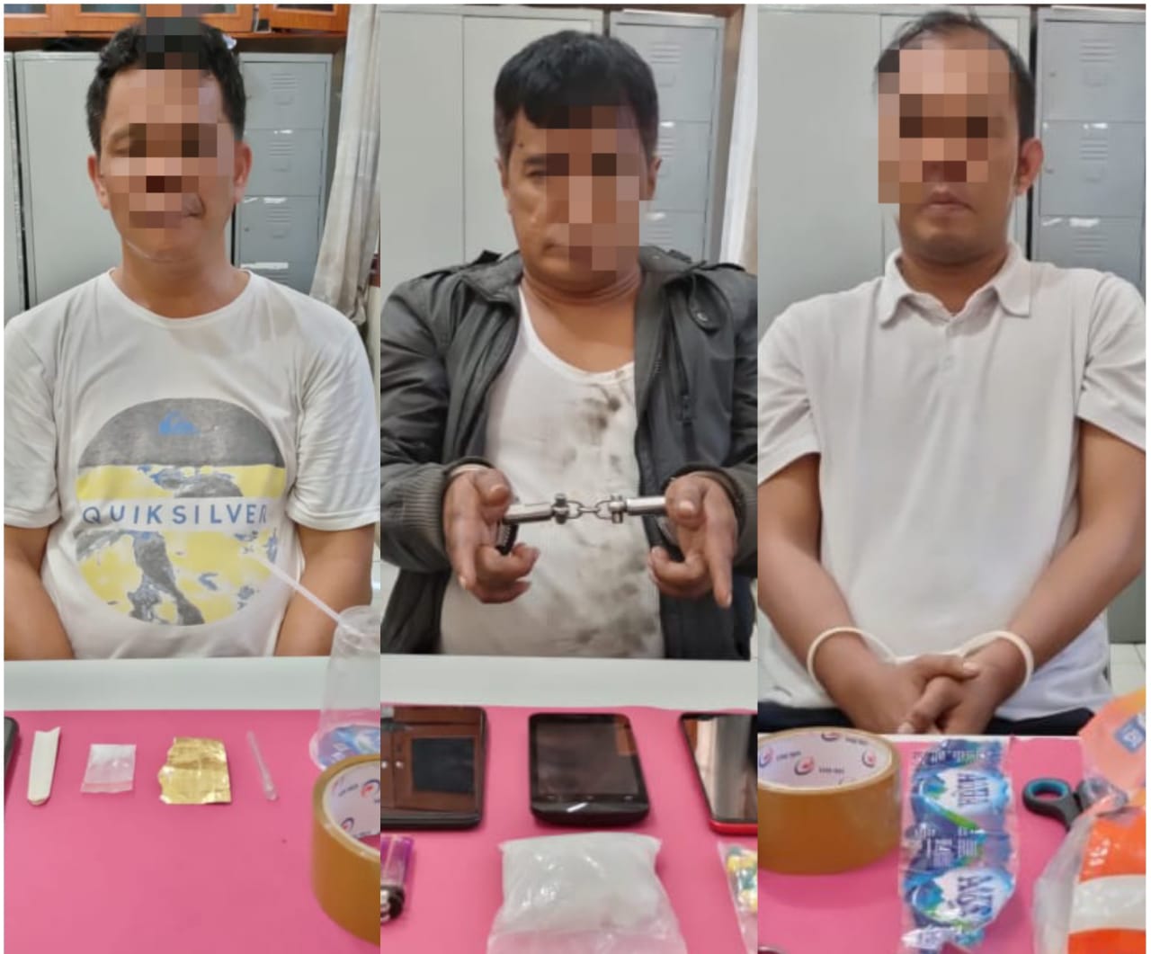 Mau Ngirim Narkoba Jenis Sabu dan Extacy Kedalam Lapas Bangkinang, 3 Pelaku Ditangkap