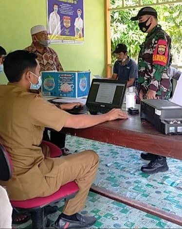 Sertu Dedy Junianto : Vaksinasi Dilakukan Dalam Rangka Menekan Penyebaran Covid-19