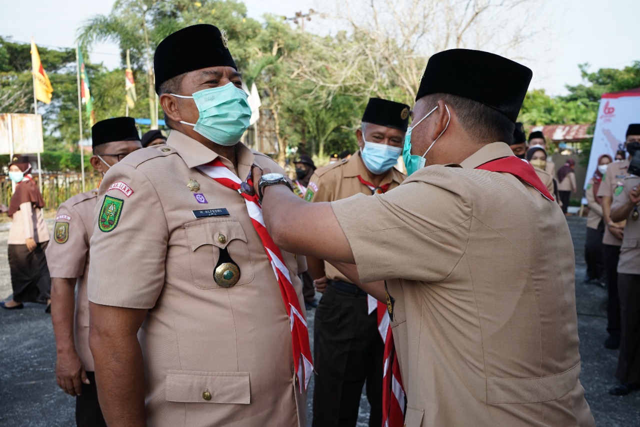 Kwarcab Siak Terima Anugrah Kepeloporan Gudep Ramah Lingkungan, Penghargaan Ini Satu-Satunya di Indo