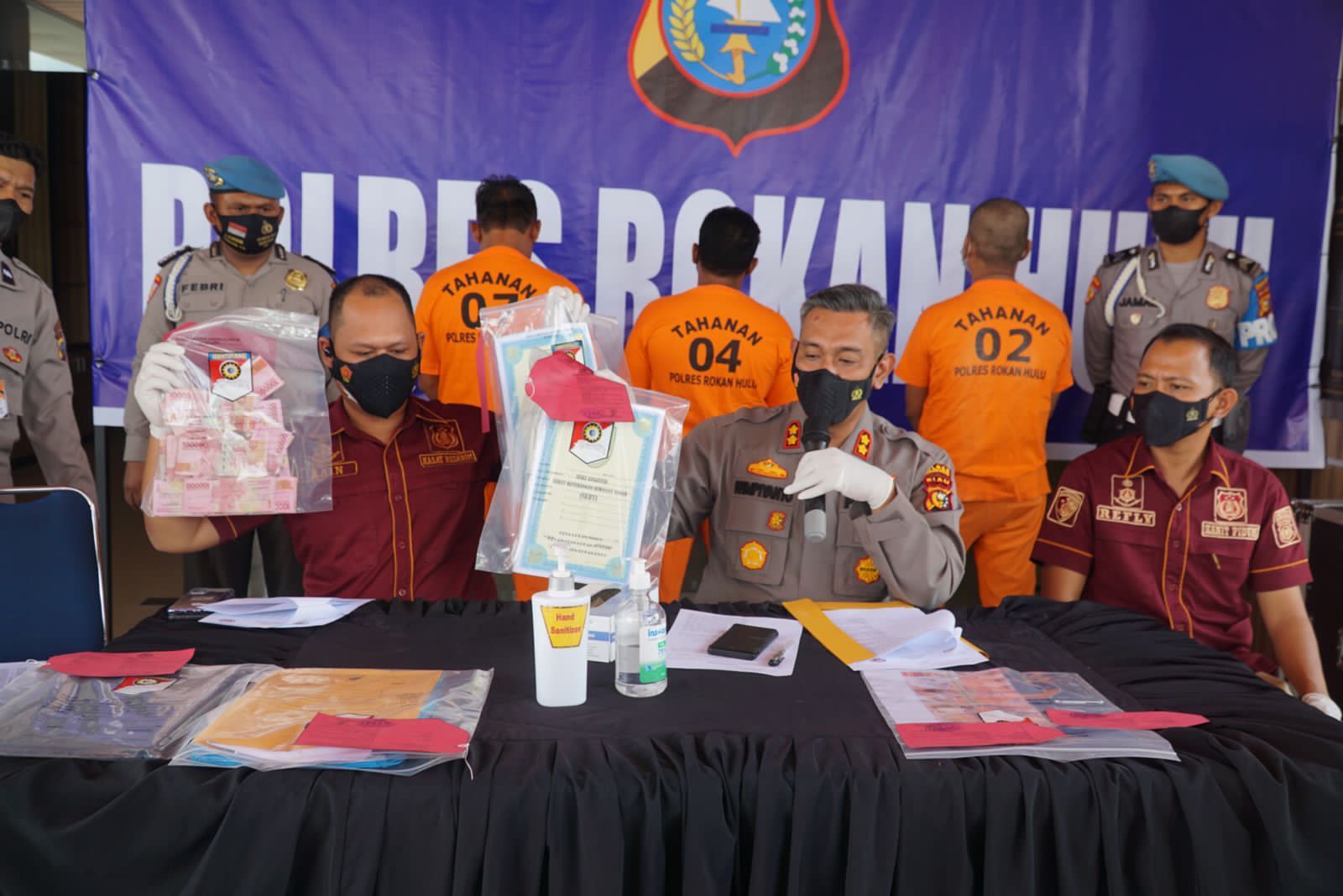 Seorang Kades di Rohul Kena OTT Polres Terkait Pungli Pengurusan SKRT dan SKGR