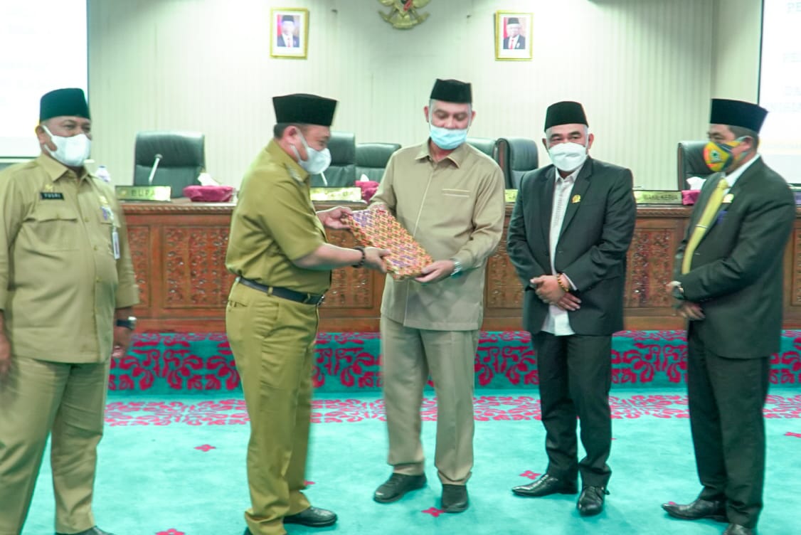 DPRD Kampar Gelar Rapat Paripurna Penyampaian Rancangan KUA PPAS Tahun 2022