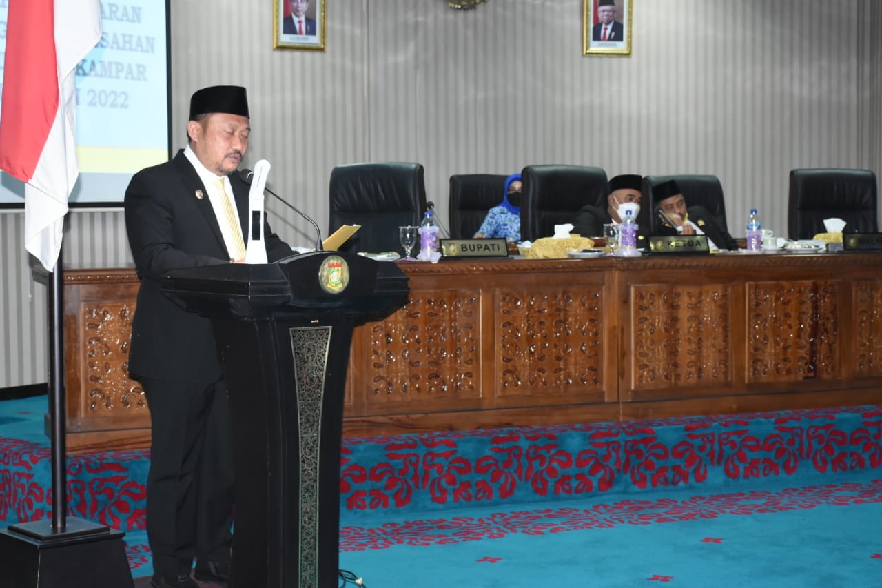 DPRD Kampar Sahkan RAPBD Kampar tahun 2022 Sebesar Rp 2, 412 Triliun 