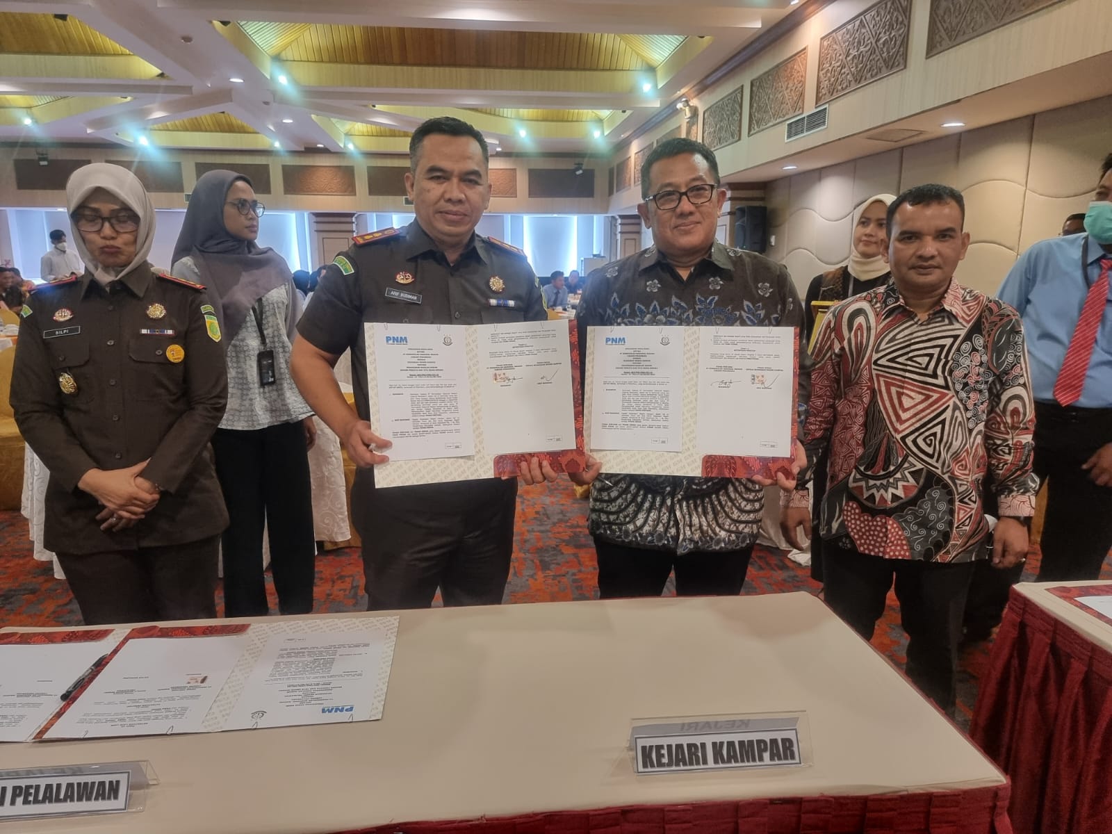 Kejari Kampar Ikuti Forum Korwas Kepatuhan BPJS Kesehatan dan Penandatangan MoU Antara PNM