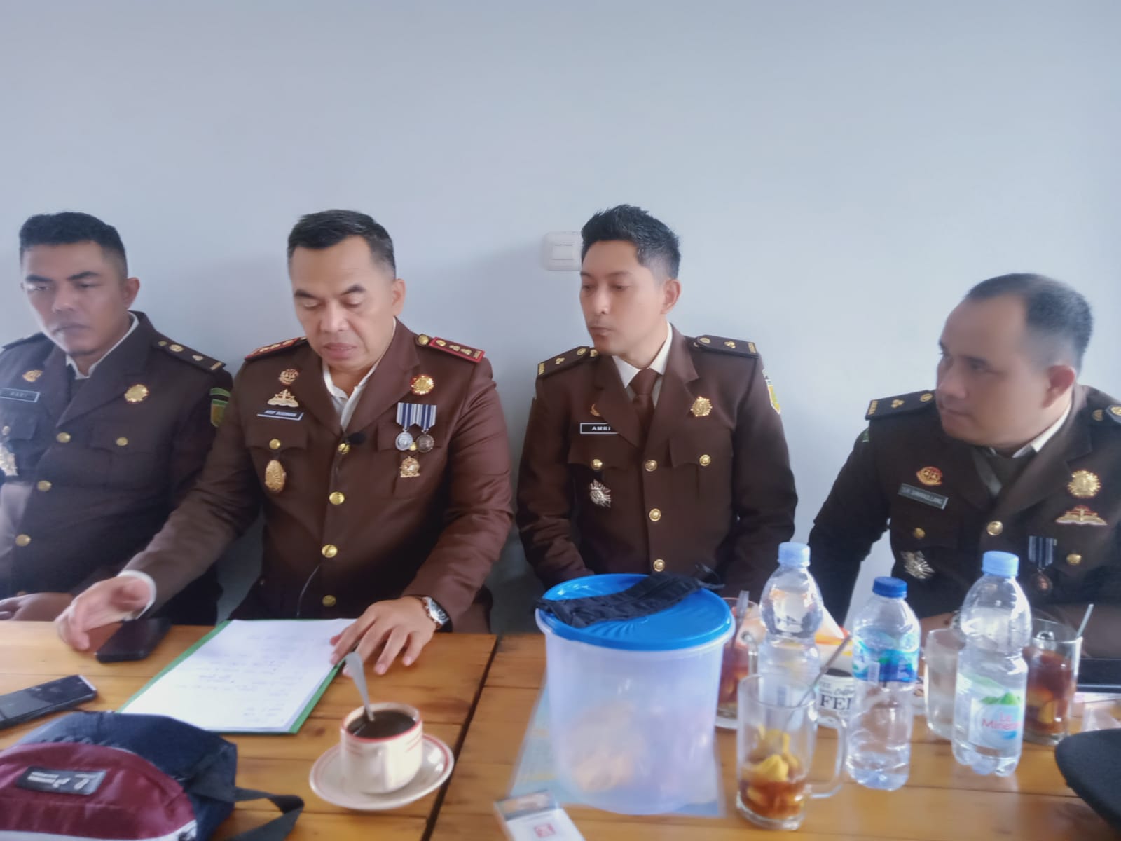 Kejari Kampar Gelar Konfrensi Pers Pencapaian Kinerja Januari Sampai Juli 2022